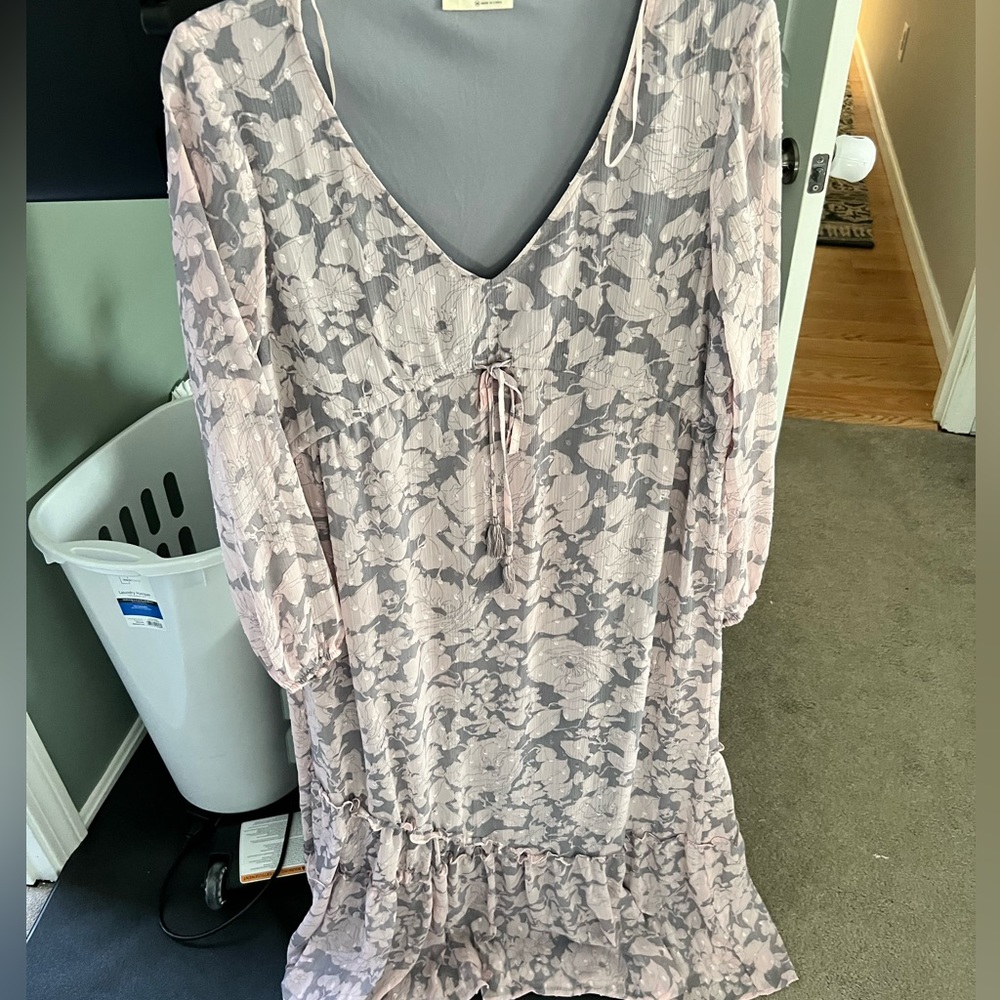 Pink and lilac maternity dress from pink blush maternity